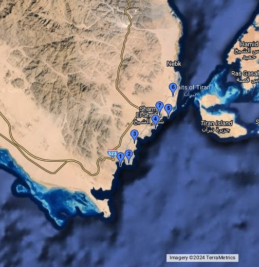 El map sharm sheikh Sharm el