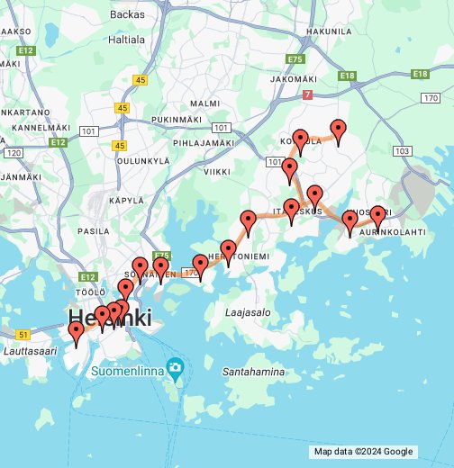 Helsinki Subway - Google My Maps