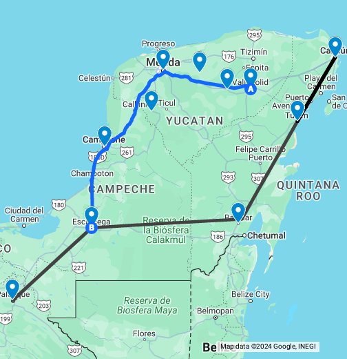 Tren Ruta Maya - Google My Maps