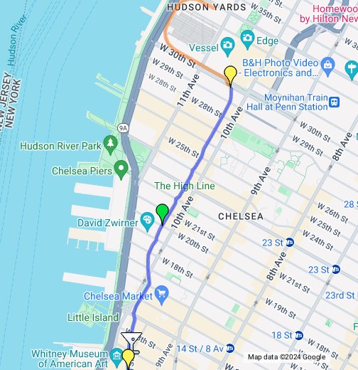 High Line Park New York City Google My Maps
