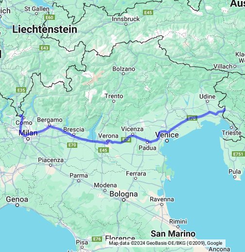 Italien - Google My Maps