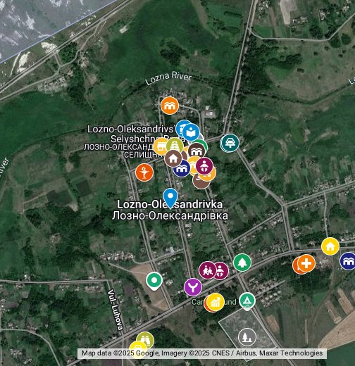 Копия карты "Лозно-Олександрівська ОТГ" - Google My Maps