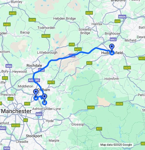 Driving directions to GFM Hypnosis & Hypnotherapy, AshtonunderLyne