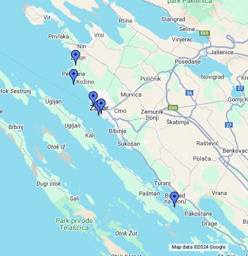 Zadar, Croatia - Google My Maps
