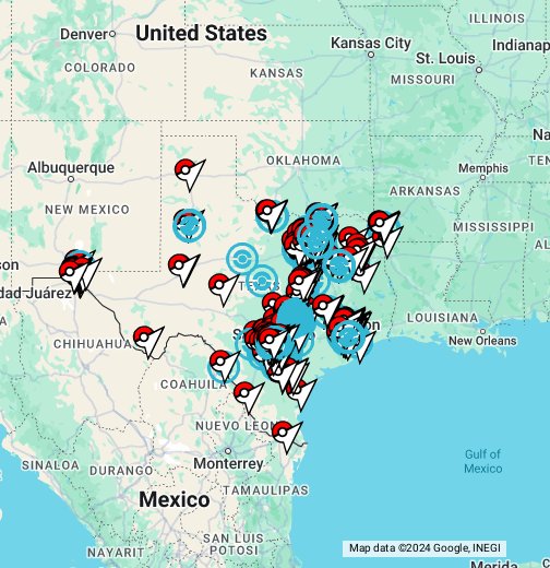 Texas Pokemon Go Map Google My Maps