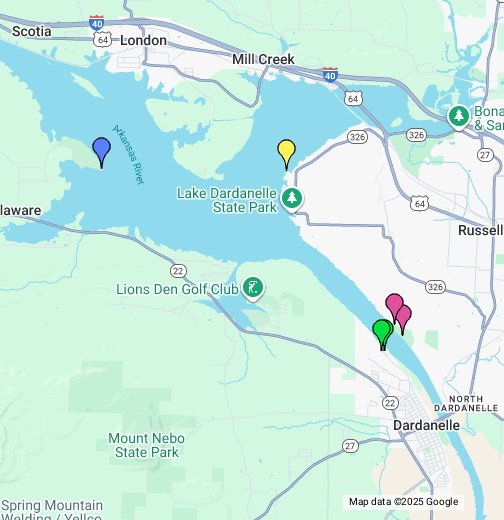 Lake Dardanelle Fishing Map Lake Dardanelle - Google My Maps