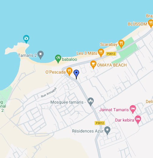 Tamaris Dar Bouazza, Casablanca - Maps