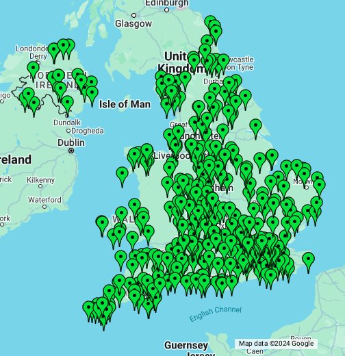 national trust places to visit map
