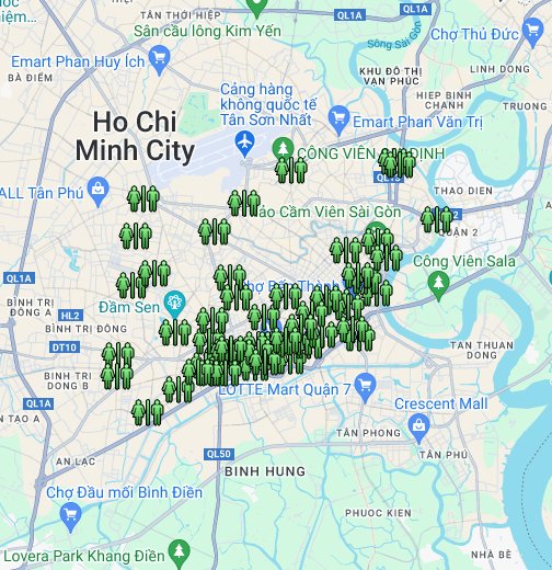 Nhà vệ sinh công cộng Sài Gòn - Google My Maps