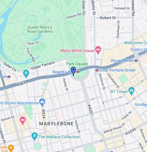 Park Crescent, London W1 - Google My Maps