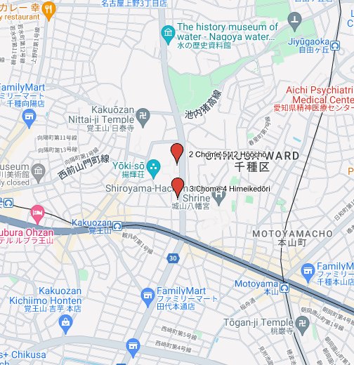 覚王山インターナショナルプリスクール Google My Maps