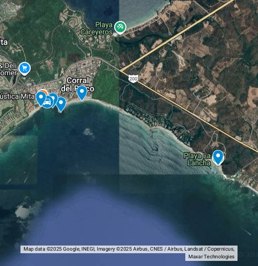 Punta de Mita Beaches / Playas de Punta de Mita Google My Maps