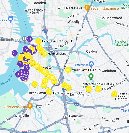 Gloucester City NJ Historical Locations - Google My Maps