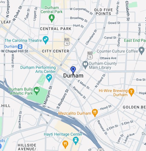 map of durham nc Durham Nc Google My Maps map of durham nc