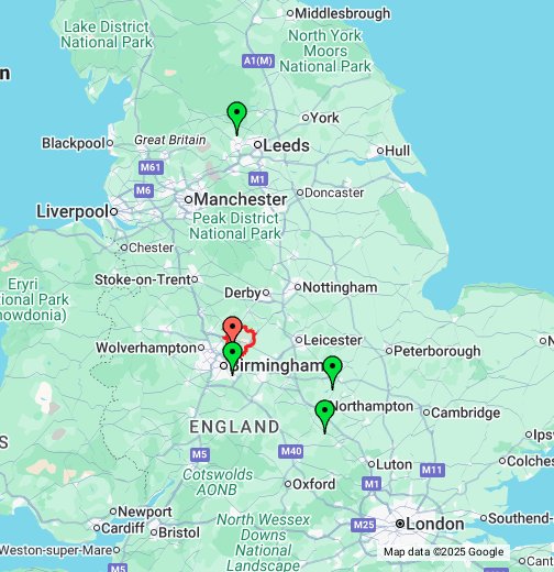 Sutton Coldfield Lichfield Tamworth Google My Maps