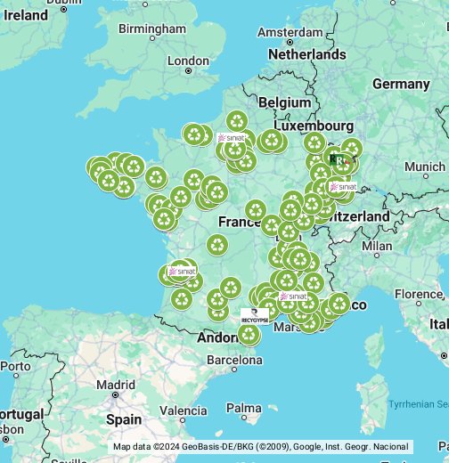 Siniat Recyclage - Centre recyclage et carte collecteurs – Google My Maps