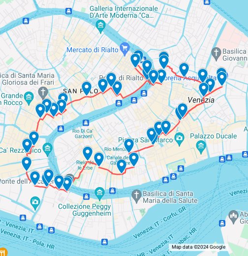 Venice Walking Tour - Google My Maps