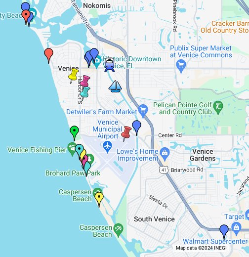 Venice Florida Locations Google My Maps