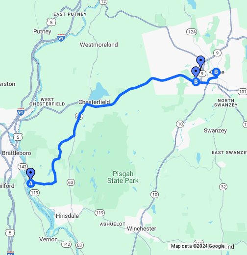 Driving directions to Keene, NH - Google My Maps