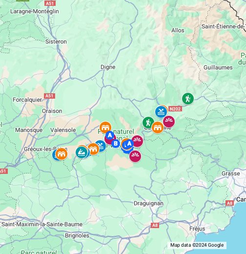 Itinéraire Gorges du Verdon - Google My Maps