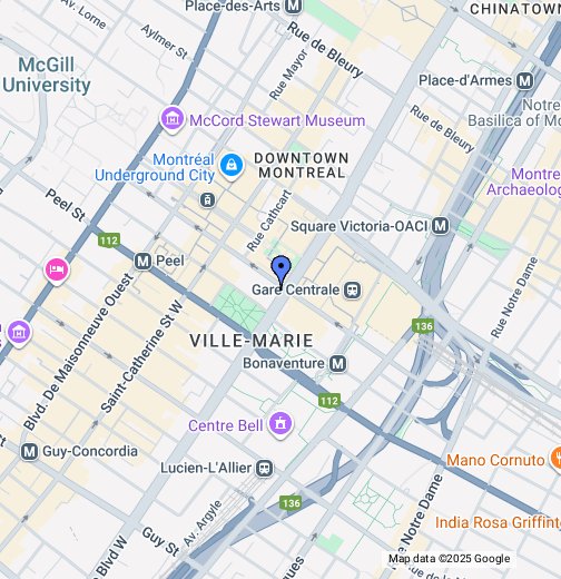 Purolator Montreal locations Google My Maps