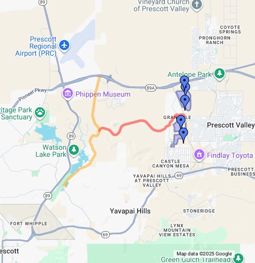 Granville Community, Prescott Valley, AZ Google My Maps