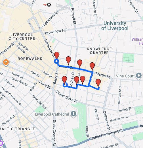 Liverpool Quarter Pub Crawl Google My Maps