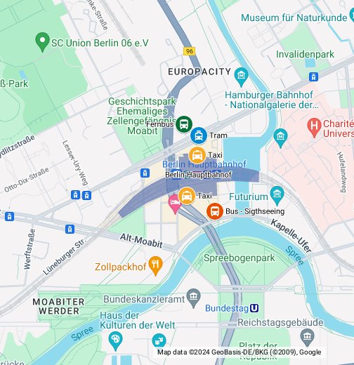 Berlin Hauptbahnhof - Google My Maps