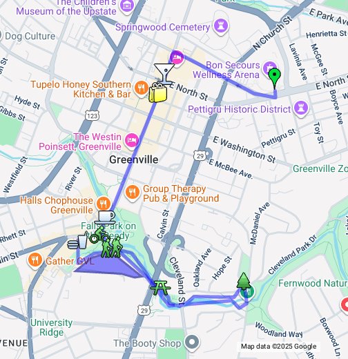 Greenville, SC - Google My Maps