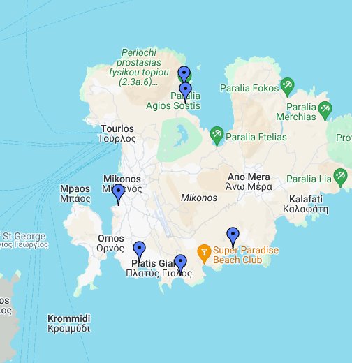Mykonos - Google My Maps