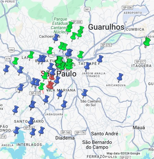 Trânsito no fim de ano em São Paulo - Google My Maps