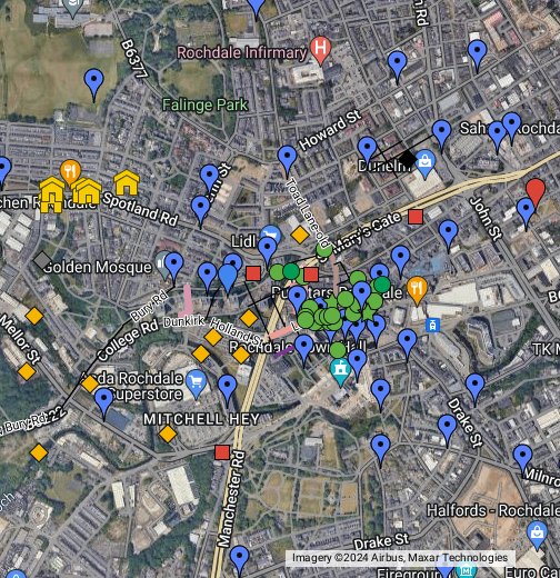 Rochdale History Google My Maps