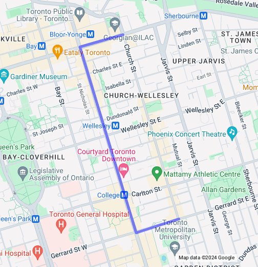 Toronto Pride Parade Route Google My Maps