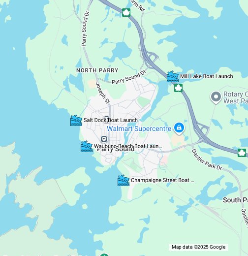 Town of Parry Sound Boat Launches Google My Maps