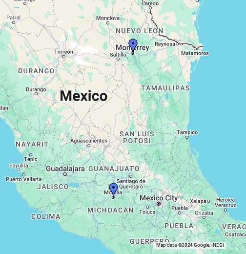 map of monterrey mexico Itesm Google My Maps map of monterrey mexico