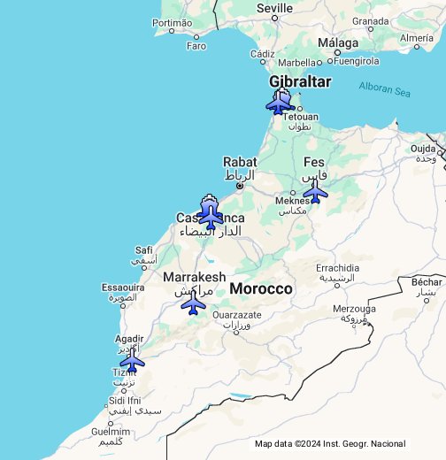 map de maroc