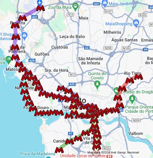 Porto Metro - Google My Maps