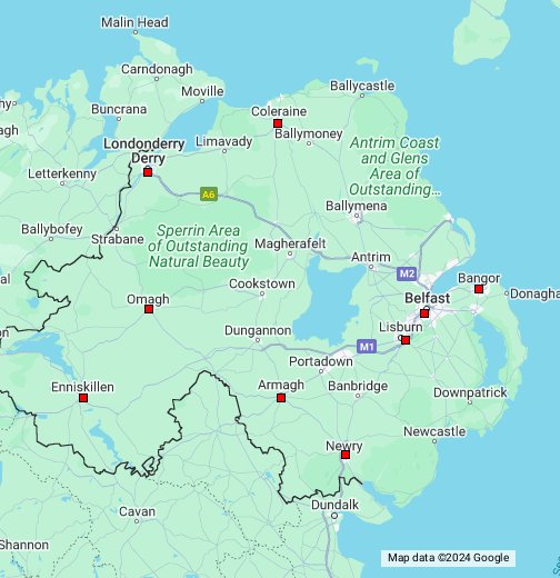 Northern Ireland - Google My Maps