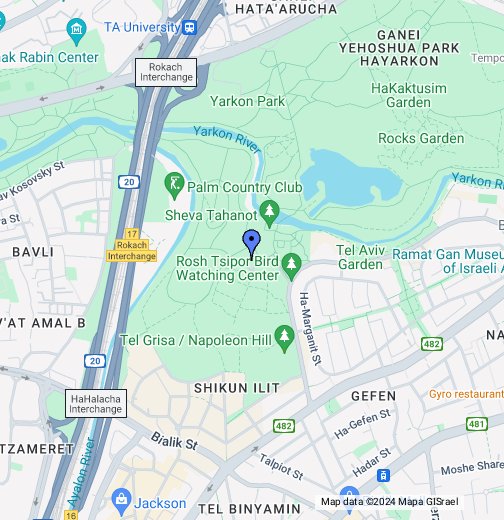 Yarkon Park - Google My Maps on Google Maps