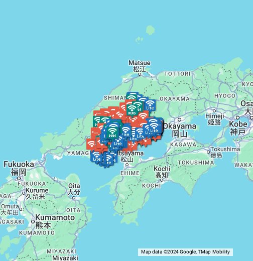 Hiroshima Free Wi Fi Access Point Map アクセスポイント地図