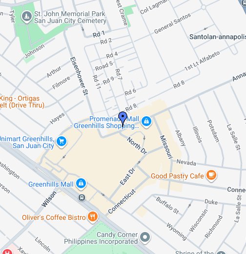 Greenhills San Juan Map Ahead Tutorial And Review Center Greenhills Branch - Google My Maps