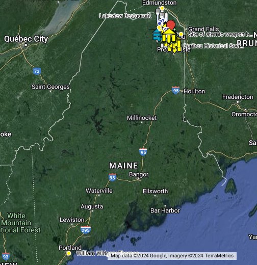 Maine Swedish Colony Points Of Interest Google My Maps