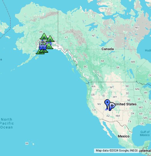 Alaska Google My Maps
