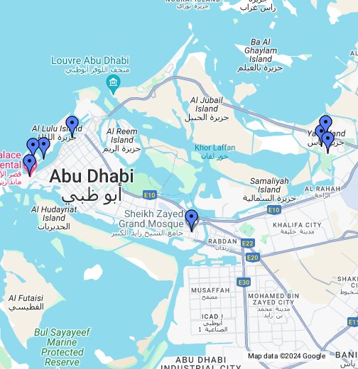 tourist club abu dhabi google map