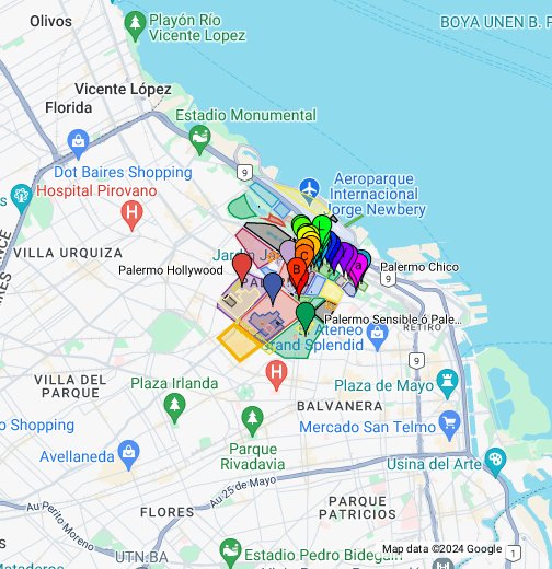 Mapa de Palermo - Google My Maps