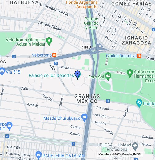Palacio de los Deportes - Google My Maps