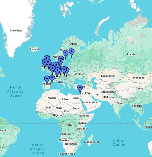 SBI Collaborators - Google My Maps