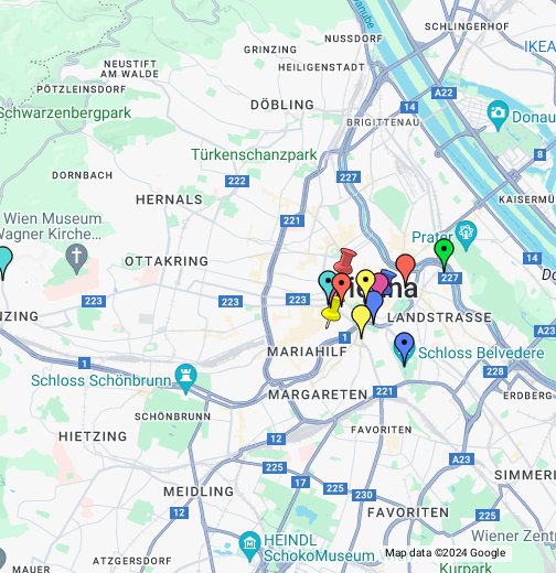 Wien taidemuseot kartalla - Google My Maps