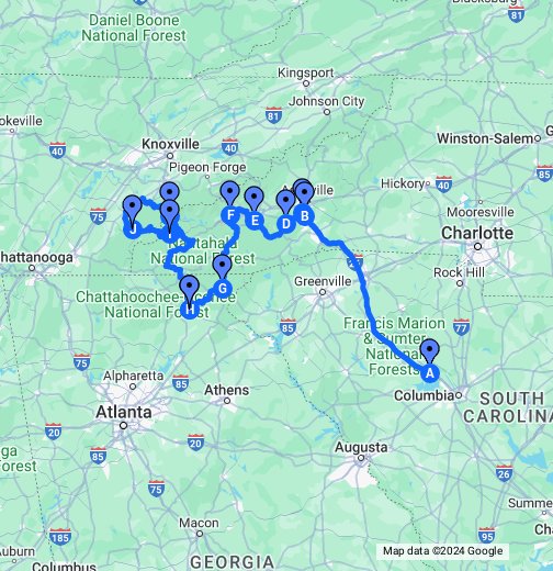 Directions to Helen, GA Google My Maps