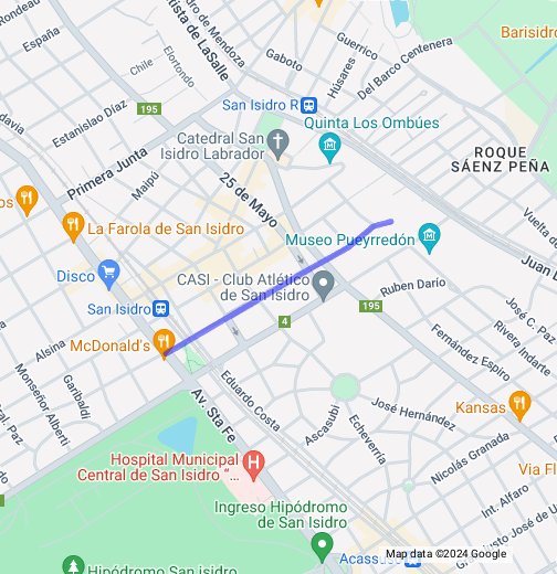 l n alem - mapa de calles de san isidro - Google My Maps